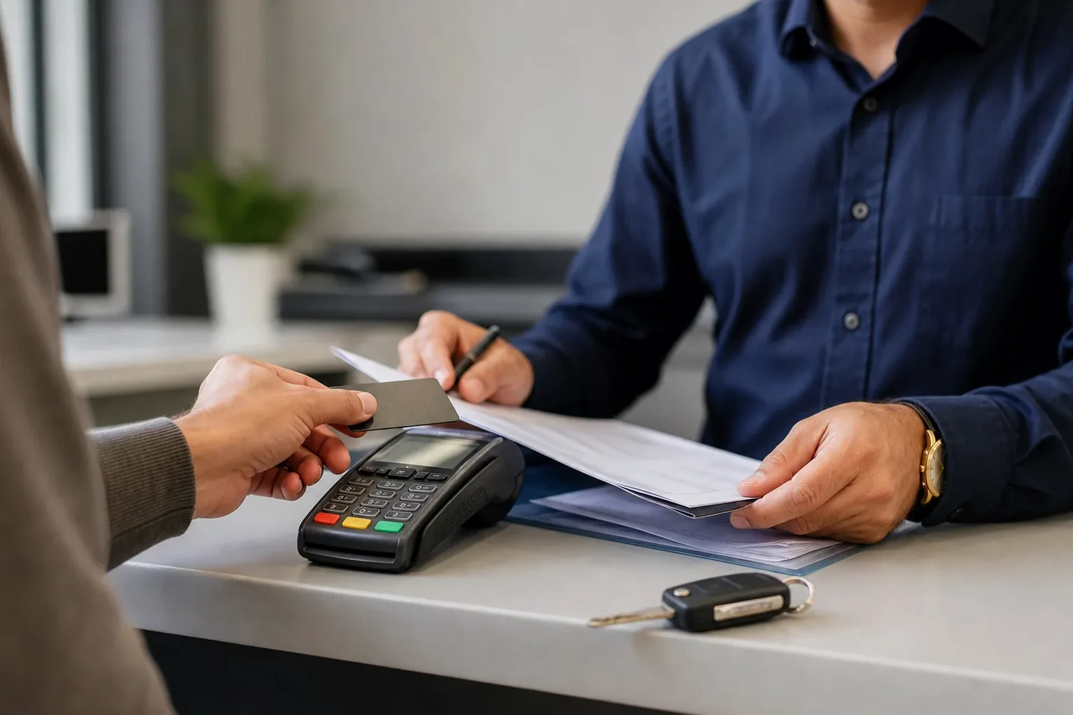 Atendimento ao cliente para pagamento de débitos de veículos em São Mateus.